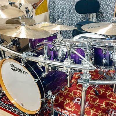 Premier Genista drum kit.