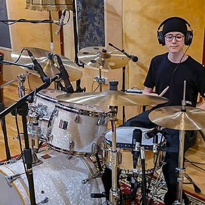 Yamaha Absolute drum kit.