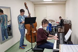 Miko Moon during his education at music school.