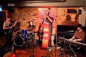 Miko Moon during a jam session.