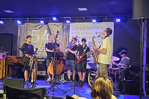 Miko Moon during a jam session.