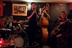 Miko Moon during a jam session.