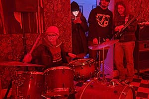 Miko Moon during a jam session.