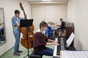 Miko Moon during his education at music school.