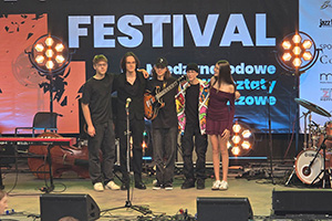 Miko Moon during a performance on stage.