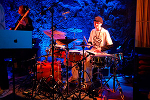 Miko Moon during a performance on stage.