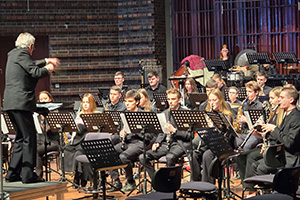 Miko Moon during a performance with orchestra.