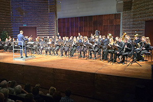 Miko Moon during a performance with orchestra.