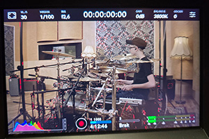 Camera setup during a Miko Moon recording session.