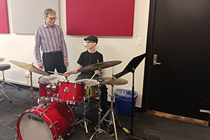 Miko Moon and John Riley at Manhattan School of Music in New York, 2024