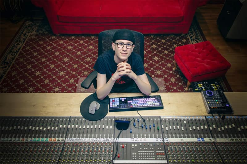 Recording system in Miko Moon's studio.