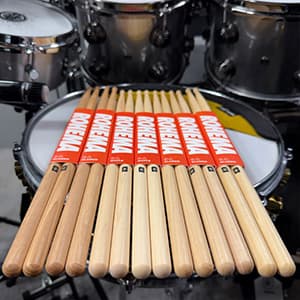 Rohema drumsticks in Miko Moon’s hands.