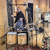 Recording studio interior.