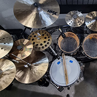 Recording studio interior.